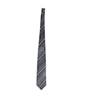 Kenzo Stripe Tie in Grey Silk