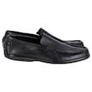 Gucci Slip-On-Loafer aus schwarzem Leder