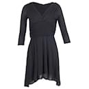 Prada Ruched Mini Dress in Black Viscose