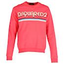 Dsquared2 Bedruckter Pullover aus rosa Baumwolle