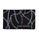 Mehrfarbiger Schal mit Kettendruck von Louis Vuitton