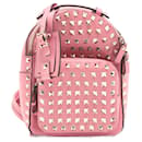 Rockstuds Leather Pink Backpack - Valentino Garavani