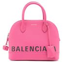 Ville Top Handle S in pelle rosa 2-modo - Balenciaga