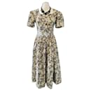 Laura Ashley Womens True Vintage Cotton Floral Prairie Tea Dress Royaume-Uni 14 rare 1980 - Autre Marque