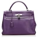 Hermes Purple Clemence Kelly Retourne 32 - Hermès