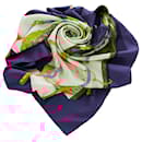 Hermes White Memoire d Hermes Silk Scarf - Hermès