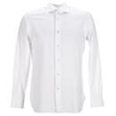 Gritti by Ermenegildo Zegna Button-down Dress Shirt in White Cotton