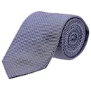 BOSS Hugo Boss Striped Necktie in Blue Silk