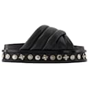 UN J1281 Sandales - Toga Pulla - Cuir - Noir