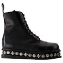 AJ1297 Boots - Toga Virilis - Leather - Black - Toga Pulla