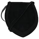 Salvatore Ferragamo Shoulder Bag Suede Black Auth bs5825