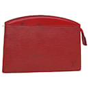 Saco de embreagem LOUIS VUITTON Epi Trousse Crete vermelho M48407 Autenticação de LV 44301 - Louis Vuitton