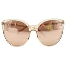LINDA FARROW 496 C5 Óculos de Sol Oversized em Acetato Dourado - Linda Farrow