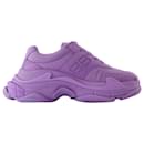 Baskets Triple S - Balenciaga - Nylon - Lilas