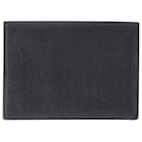 Portafoglio portacarte Hermes Bi-Fold in pelle nera - Hermès
