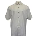 Fear of God Eternal Short Sleeve Button Up Shirt in Off White / Ivory Cotton Wool