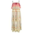 Temperely London Belted Printed Maxi Dress in Yellow Polyester - Temperley London