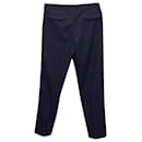 Dior Striped Trousers in Navy Wool