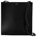 Bolso Tangle Hobo - Jil Sander - Cuero - Negro