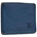 LOUIS VUITTON Epi Porte Monnaie Boite Coin Purse Blue M63695 LV Auth 43541 - Louis Vuitton