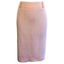 Marella by Max Mara Textured Baby Pink Linen Mix Pencil Skirt UK 10 US 6 EU 38