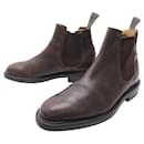 CHURCH'S SHOES GOODWARD R ANKLE BOOTS 6.5g 40.5 BROWN LEATHER CHELSEA BOOTS - Church's