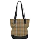 BURBERRY Shoulder Bag PVC Leather Beige Brown Auth 44154 - Burberry
