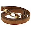 LOUIS VUITTON Shoulder Strap Leather 36.6"" Beige LV Auth 43971 - Louis Vuitton
