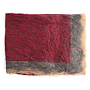 Valentino Red Lace Printed Scarf