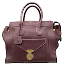 Celine Burgundy Envelope Luggage Leather Tote Bag - Céline