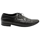 Saint Laurent Oxfords com cadarço em couro preto