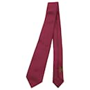 Cravatta Hermes H Bicolore in Seta Rossa e Blu - Hermès
