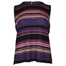 Top sem mangas Missoni em rayon multicolorido