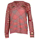 Missoni-Pullover mit V-Ausschnitt aus rosa Kaschmir