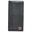 Portefeuille à deux volets en cuir GG Marmont 459133 - Gucci