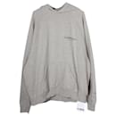 Fear of God Essentials Core Collection Pullover Hoodie in Grey Cotton