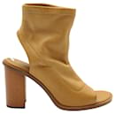 Chloe Cut-Out Ankle Length Boots in Brown Leather - Chloé