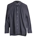 Camisa clássica de botões Tom Ford em algodão preto