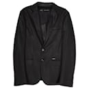 Dsquared2 Semi-sheer Mesh Tailored Blazer in Black Polyester