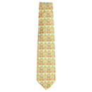 Gianni Versace Printed Tie in Teal Silk