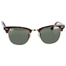 Ray-ban RB3016 Clubmaster Tortoise Shell Sunglasses in Brown Acetate - Ray-Ban