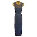 WHISTLES Womens Narcisse Petrol Blue Lace Maxi Dress UK 10 US 6 EU 38 - Whistles