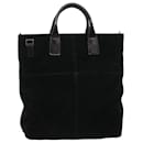 GUCCI Hand Bag Suede Black Auth bs5946 - Gucci