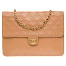 Sac Chanel Timeless/Classic in Beige Leather - 100078