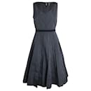 Marc Jacobs Pleated Sleeveless Dress in Black Polyester