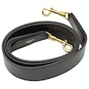 Celine Long Strap em couro de bezerro preto Couro - Céline