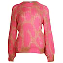 Stella McCartney Leopard Print Sweater in Pink Wool - Stella Mc Cartney