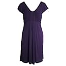 Knielanges Kleid von Alberta Ferretti aus violettem Rayon