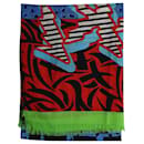 Marc by Marc Jacobs Graphic Printed Scarf in Multicolor Wool