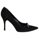 Gucci Pointed Court Shoes in Black Suede